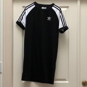 Adidas black t-shirt dress